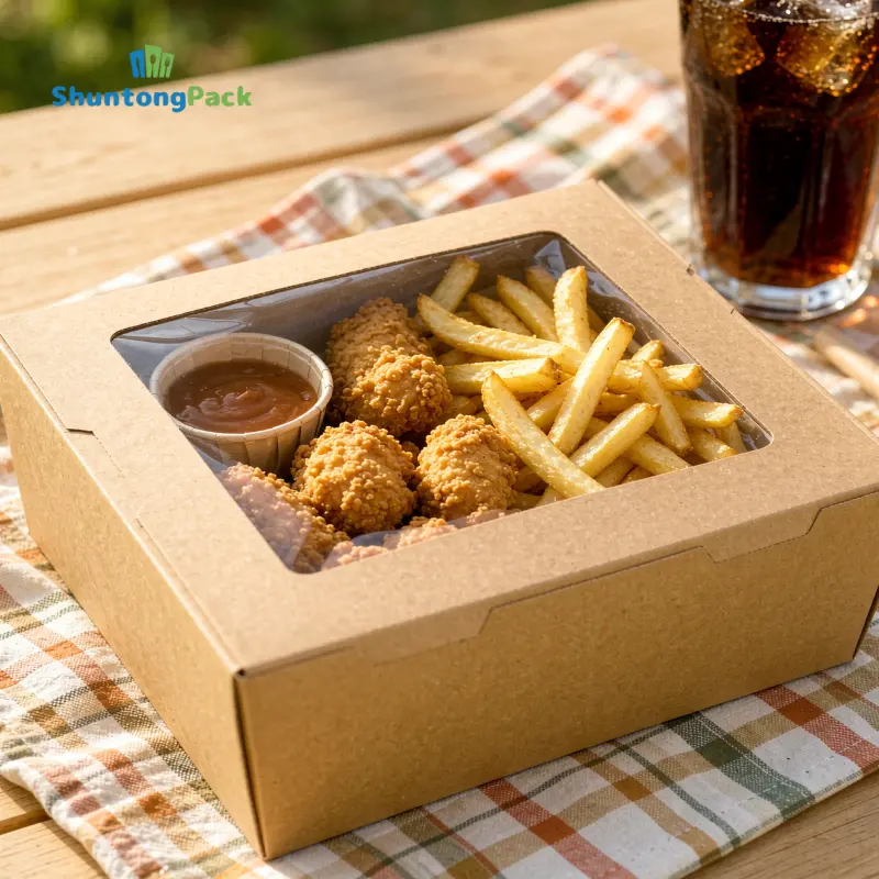 custom Kraft Lunch Box With Window custom Kraft Lunch Box With Window