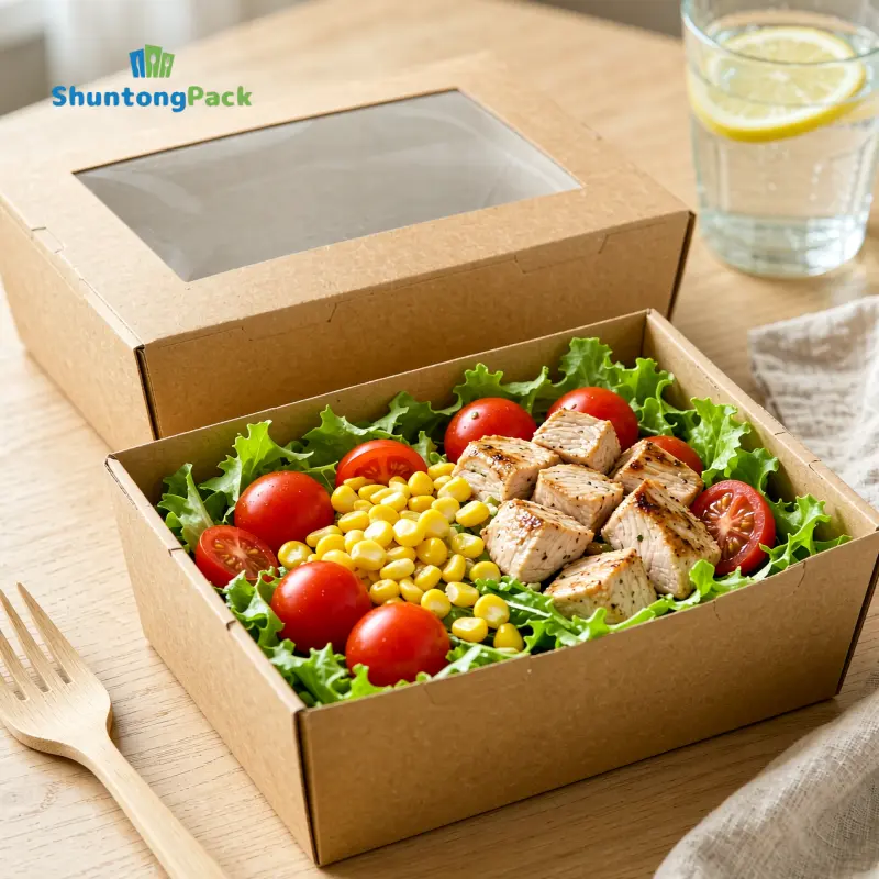OEM Kraft Lunch Box With Window OEM Kraft Lunch Box With Window