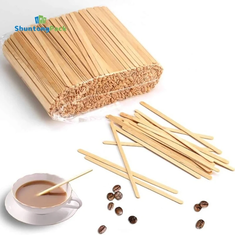 Birch Wooden Coffee Stirrers