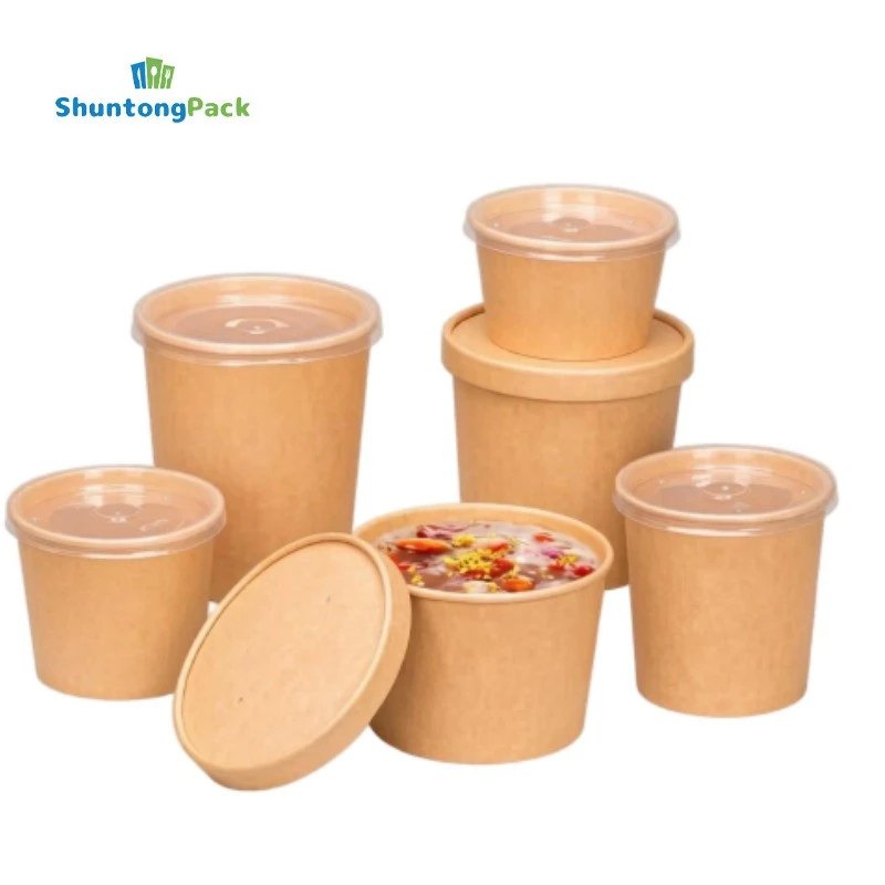 China Brown Kraft Paper Soup Cup China Brown Kraft Paper Soup Cup