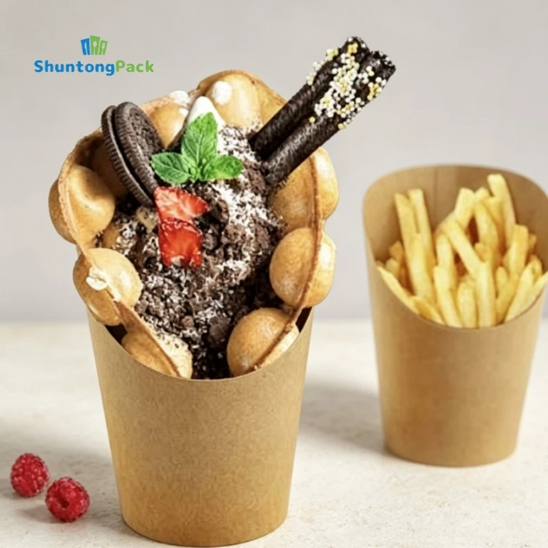 Kraft French Fries Snack Cup made in China Kraft French Fries Snack Cup made in China