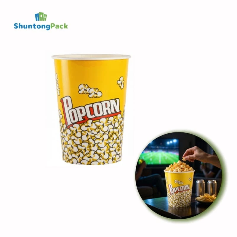 China Kraft Paper Popcorn Bucket China Kraft Paper Popcorn Bucket