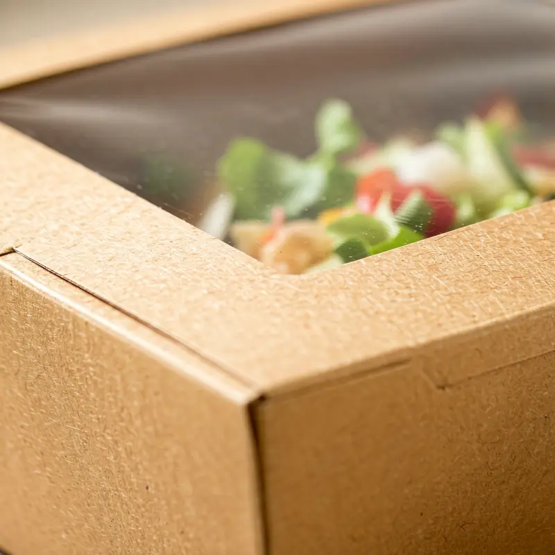 Kraft Lunch Box With Window supplier Kraft Lunch Box With Window supplier
